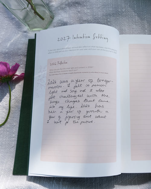 2027 planner and journal intention setting journal prompts