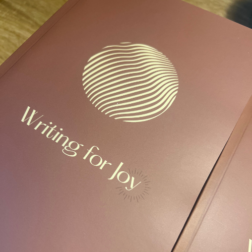 Writing for Joy 2026 lined journal close up