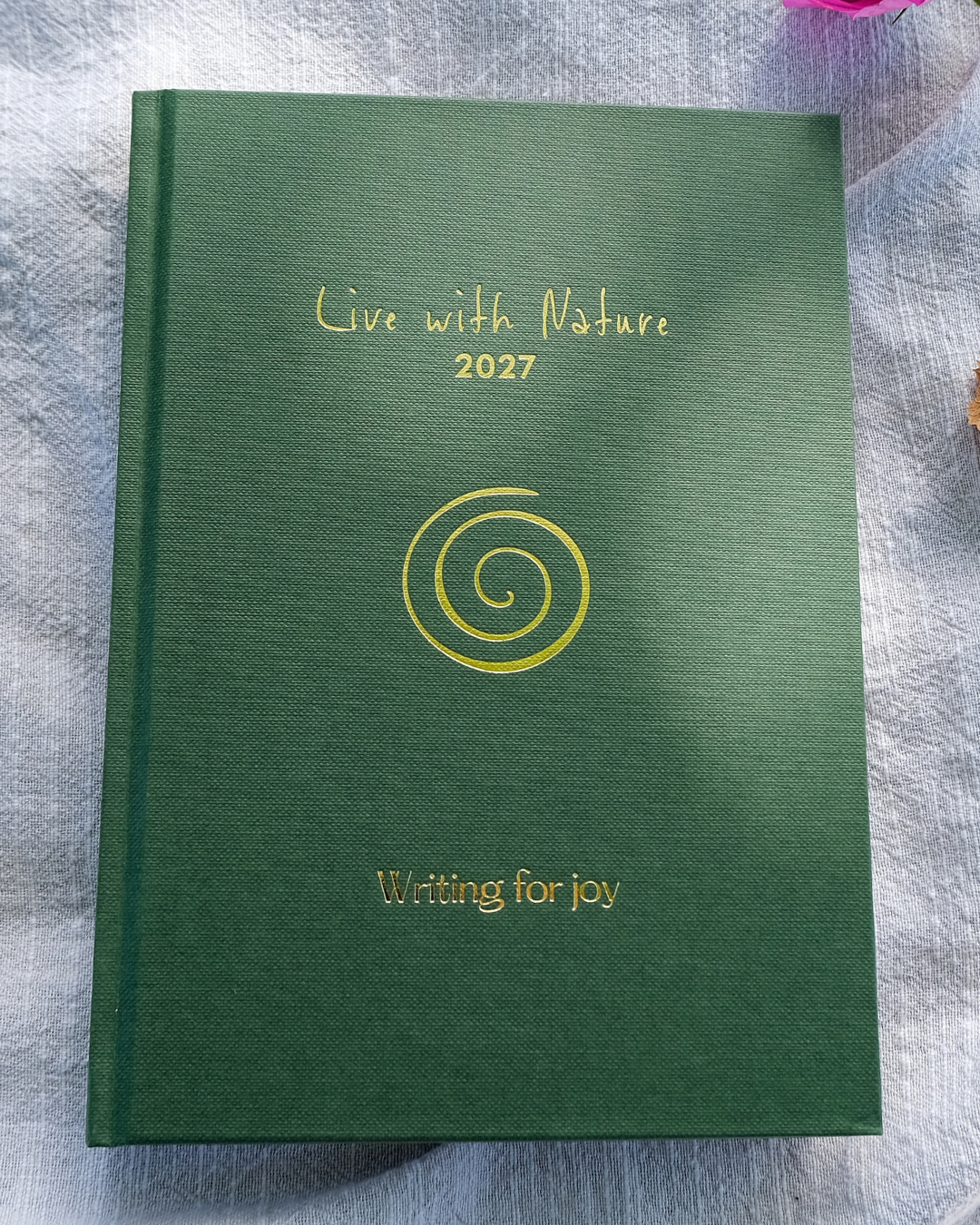 Live with Nature 2027 A5 hardback weekly planner and guided journal